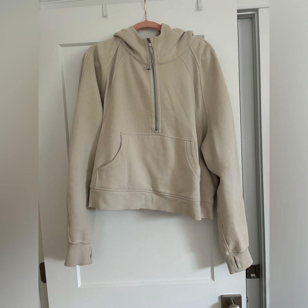 lululemon Scuba Oversized Half Zip // XL/XXL // White Opal